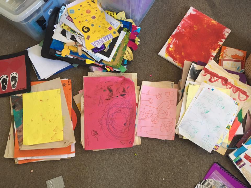 KONMARI WITH KIDS: PAPER-Part 1 Kids Artwork - Teacher by trade