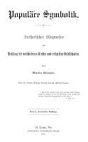 Populäre Symbolik (1913) by M. Günther, L. Fürbringer