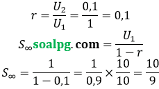 bahas jumlah deret geometri