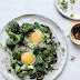 Baked Eggs with Caramelised Onions, Broccoli and Sumac