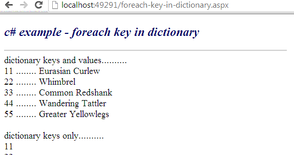 c 11 foreach c 11 foreach