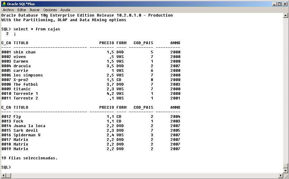 Conoce Tu Juego Bases de Datos en Oracle Parte 1 Conoce Tu Juego Bases de Datos en Oracle Parte 1