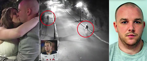 Untitled Chilling CCTV footage shows serial sex beast dragging a woman into bushes and raping her - just hours before marrying footballer Harry Kane's pregnant cousin