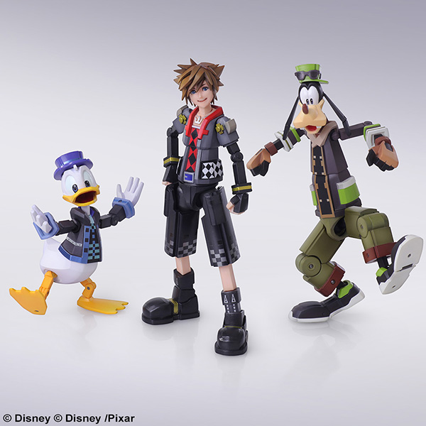 Kingdom Hearts III Sora, Donald y Goofy Toy Story Ver. Bring Arts