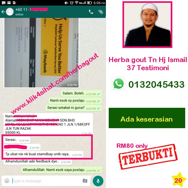 penawar gout mujarab