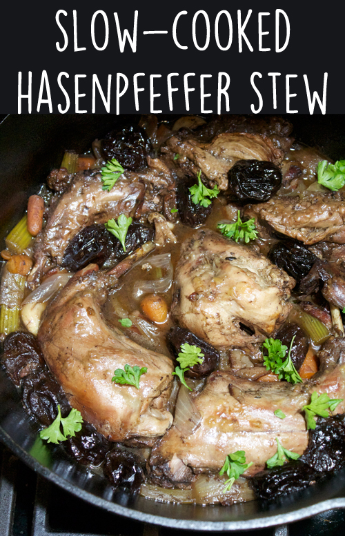 A Less Processed Life: What&amp;#39;s For Dinner: Slow-cooked Hasenpfeffer Stew