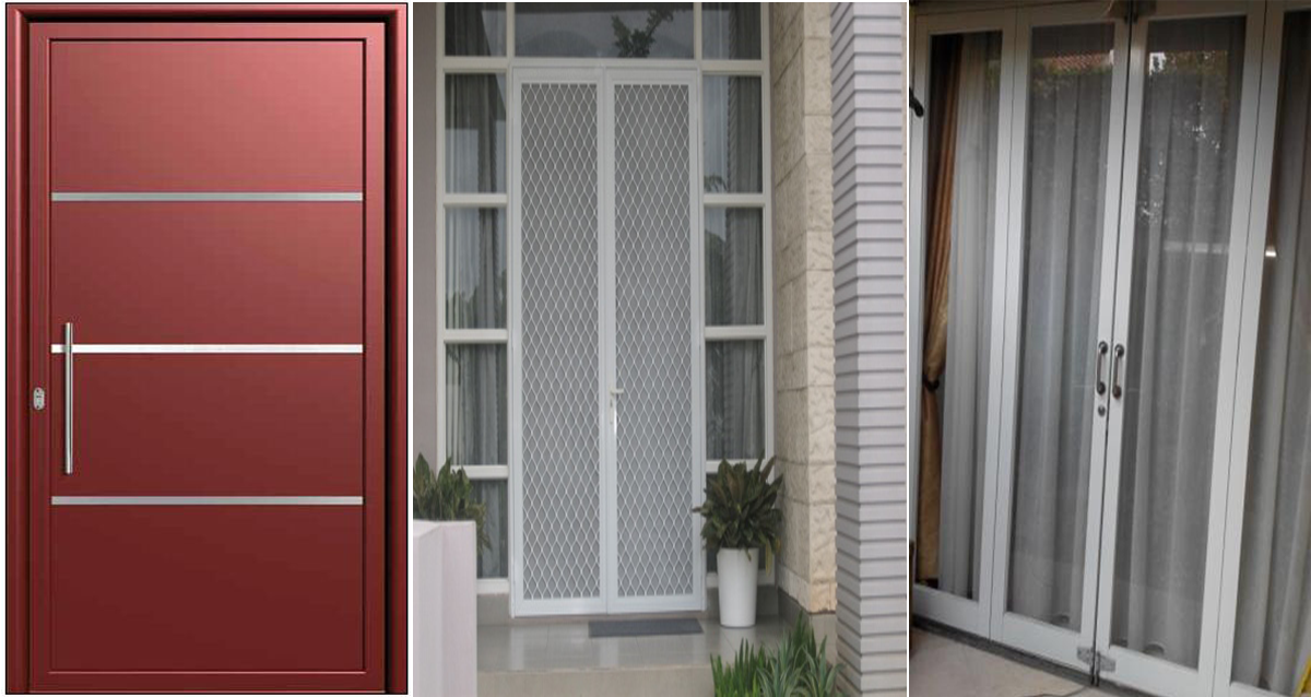 Jenis Pintu  Aluminium 