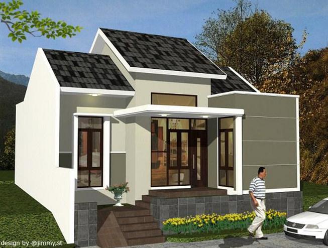 Desain rumah Minimalis 1 Lantai Unik Modern