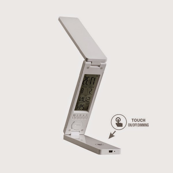 Sai Pak 洗白白 Led Folding Table Lamp With Clock Function Sai Pak 洗白白 Led Folding Table
