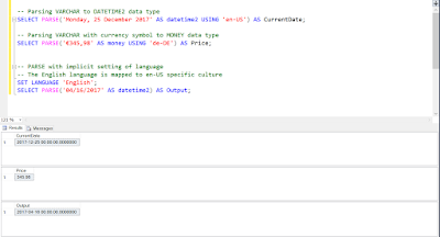 Difference between CAST, CONVERT, and PARSE function in Microsoft SQL ...