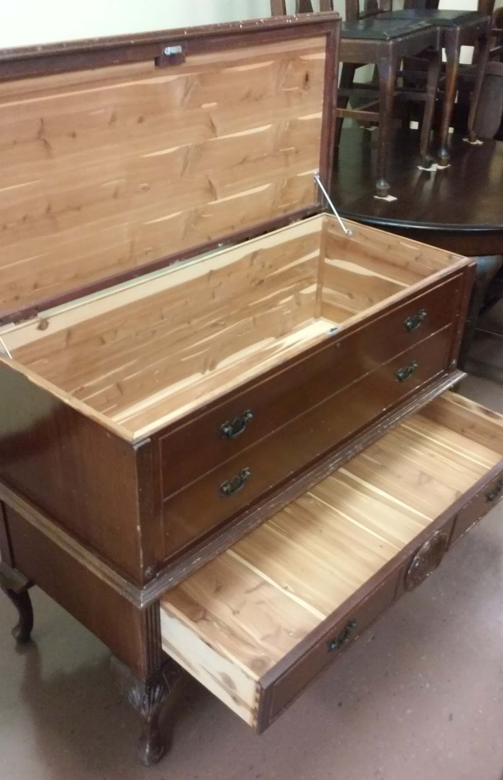UHURU FURNITURE & COLLECTIBLES SOLD **REDUCED** "Cavalier" Cedar Chest
