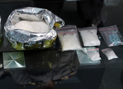 Meth bust by Indonesian police (file photo)