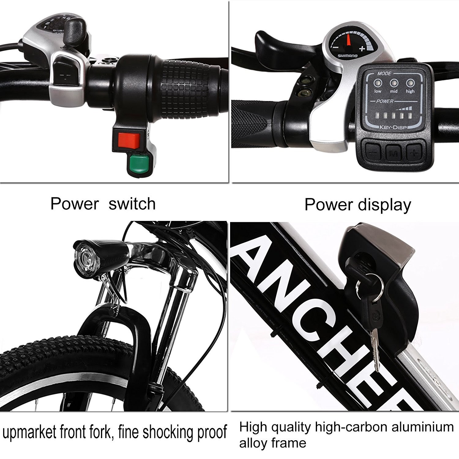 Exercise Bike Zone Ancheer Power Plus Electric Mountain Bike ANEB001