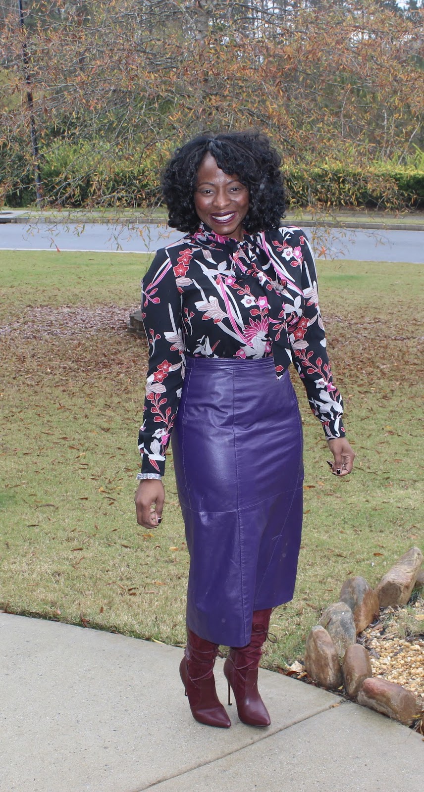 JustJewels4U: Look Book Thrifted Leather Skirt