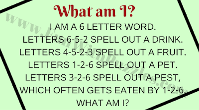 English word quick riddle