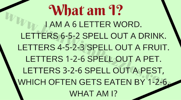 English Puzzles and Answers: English word quick riddle