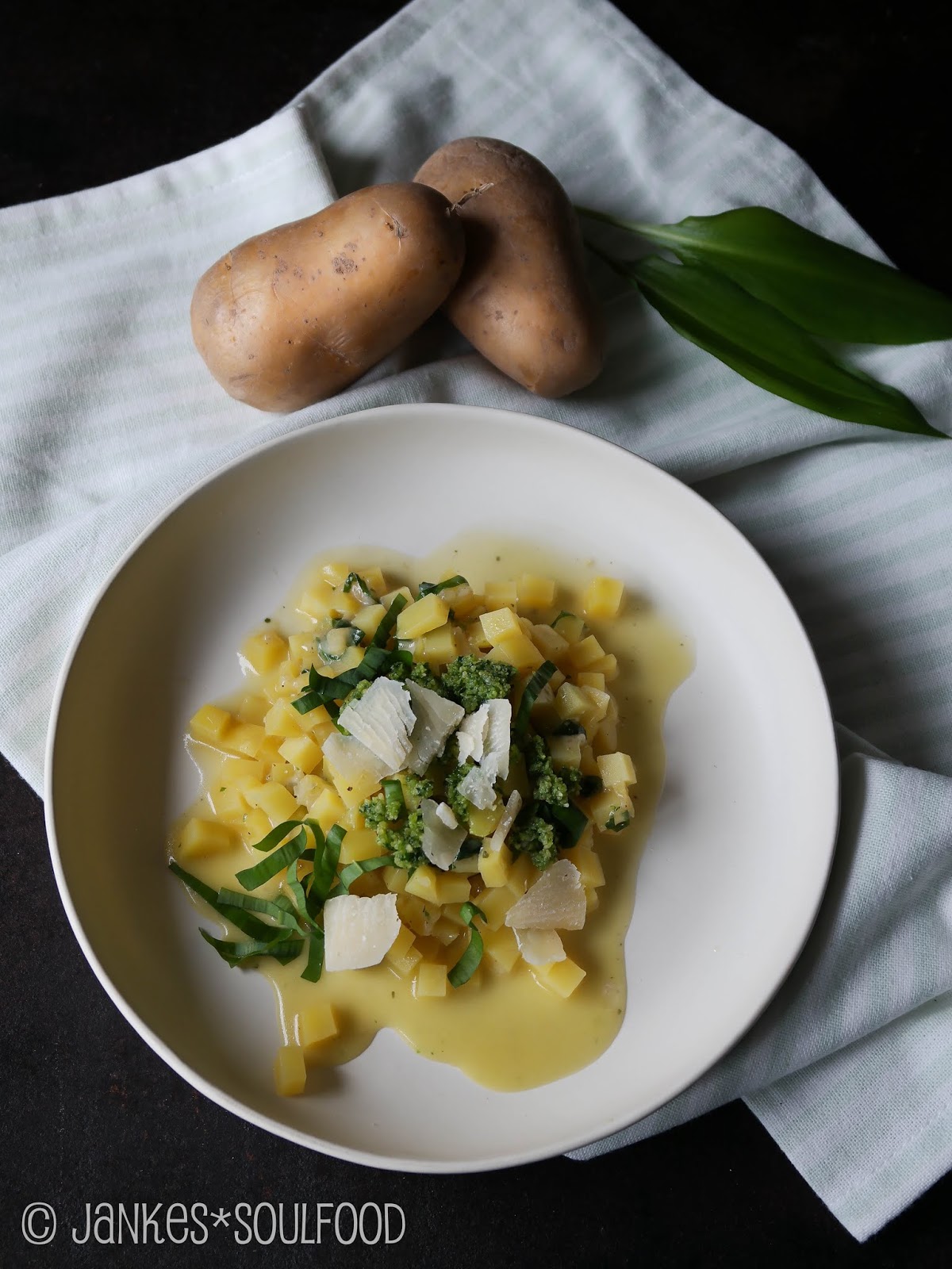 Jankes Seelenschmaus: Kartoffel-Risotto mit frischem Bärlauch