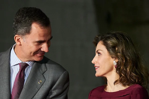 King Felipe and Queen Letizia  attended the delivery ceremony of 'National Culture Awards' 2014 and 2015 at Palencia Cathedral