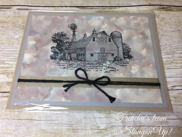 Glossy Paper, Polish Stone Technique, Heartland , Stampin'Up!