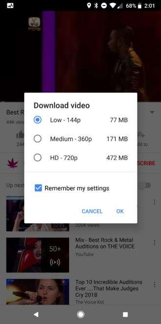 download video YouTube Google consente il download dei video di YouTube in 125 Paesi del mondo.