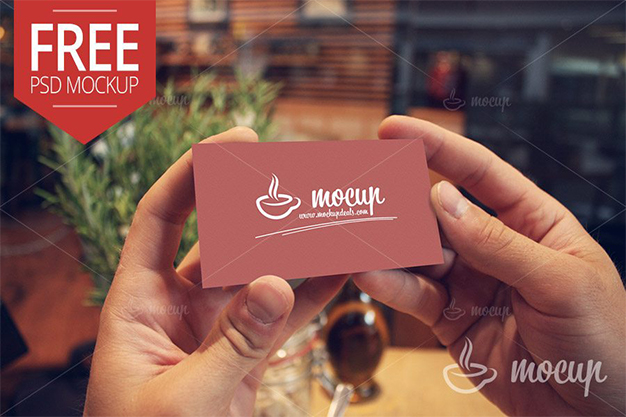 Realistic Business Card Mockup free business card mockup, free mockup