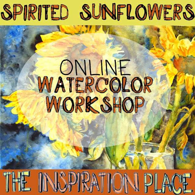 online art class: How to paint watercolor flowers: https://www.theinspirationplace.net/