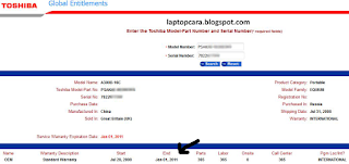 Cara Cek Garansi Laptop laptop warranty toshiba