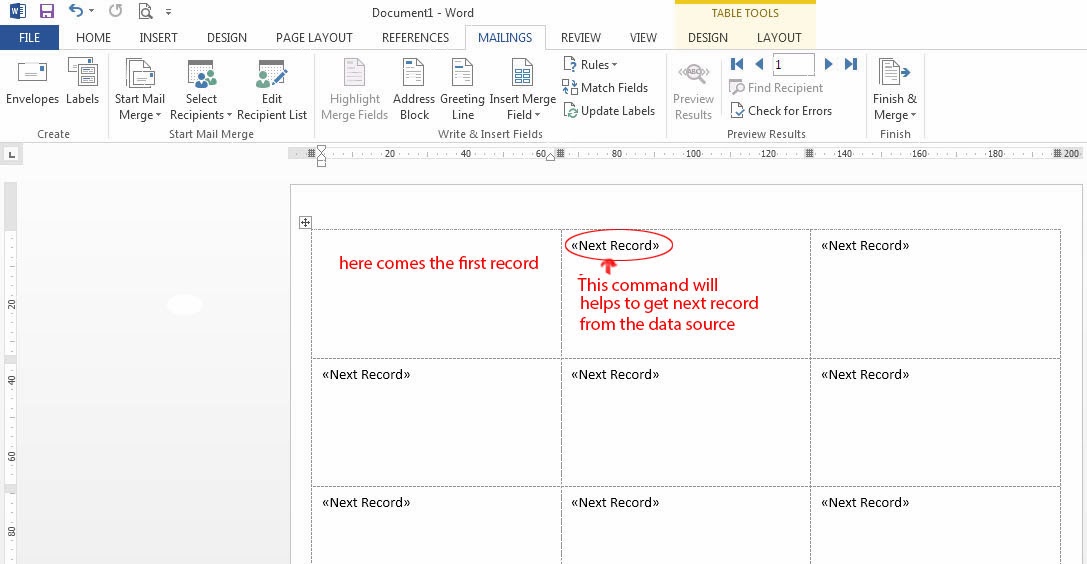 kavithakal Creating label using Microsoft Word