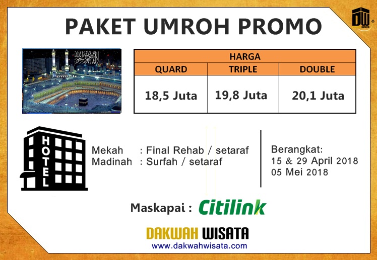 Paket Umroh Promo 2018
