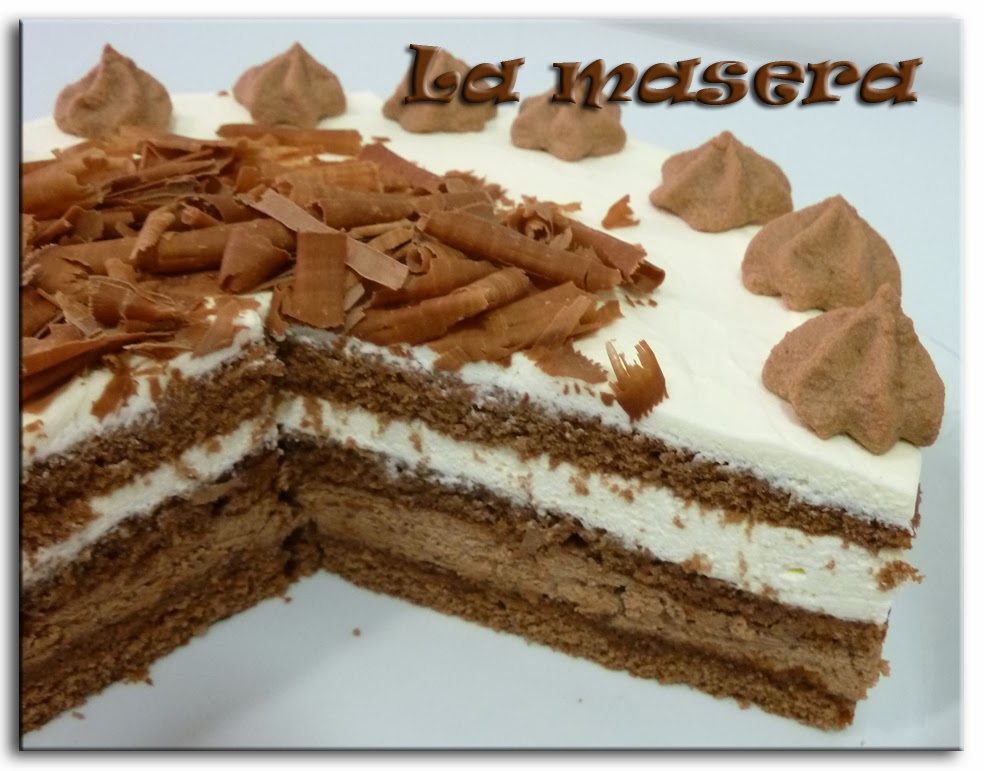 La masera Tarta de nata y trufa