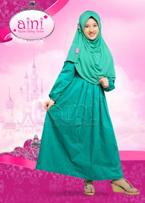 baju gamis syar'i anak perempuan