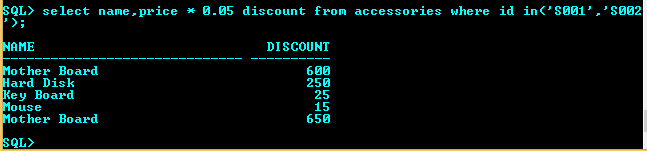 RKS: Computer Science: SQL- 3 TWO TABLE PRACTICAL