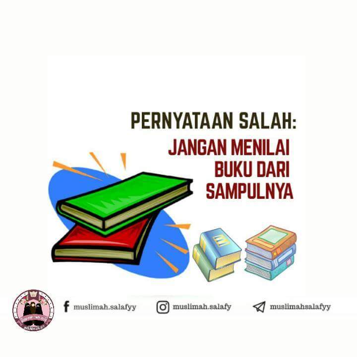 Pernyataan salah, jangan nilai buku dari sampulnya | Foto ...