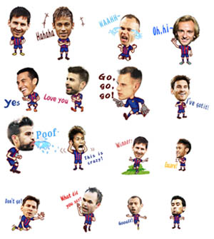 WeChat Luncurkan Stiker Animasi FC Barcelona WeChat Luncurkan Stiker Animasi FC Barcelona