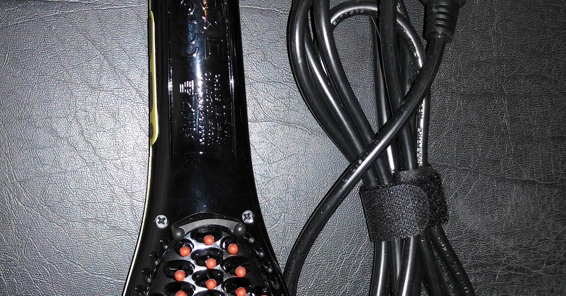 Amy's reviews Electric Hot Hair Brush Ceramic Iron Salon Detangler