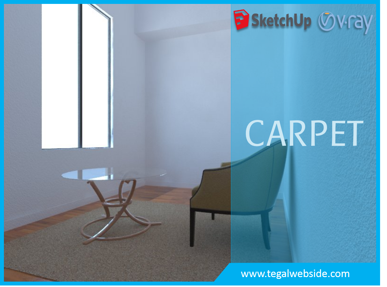 Cara Setting Material Karpet di Vray Sketchup Cara Setting Material Karpet di Vray Sketchup