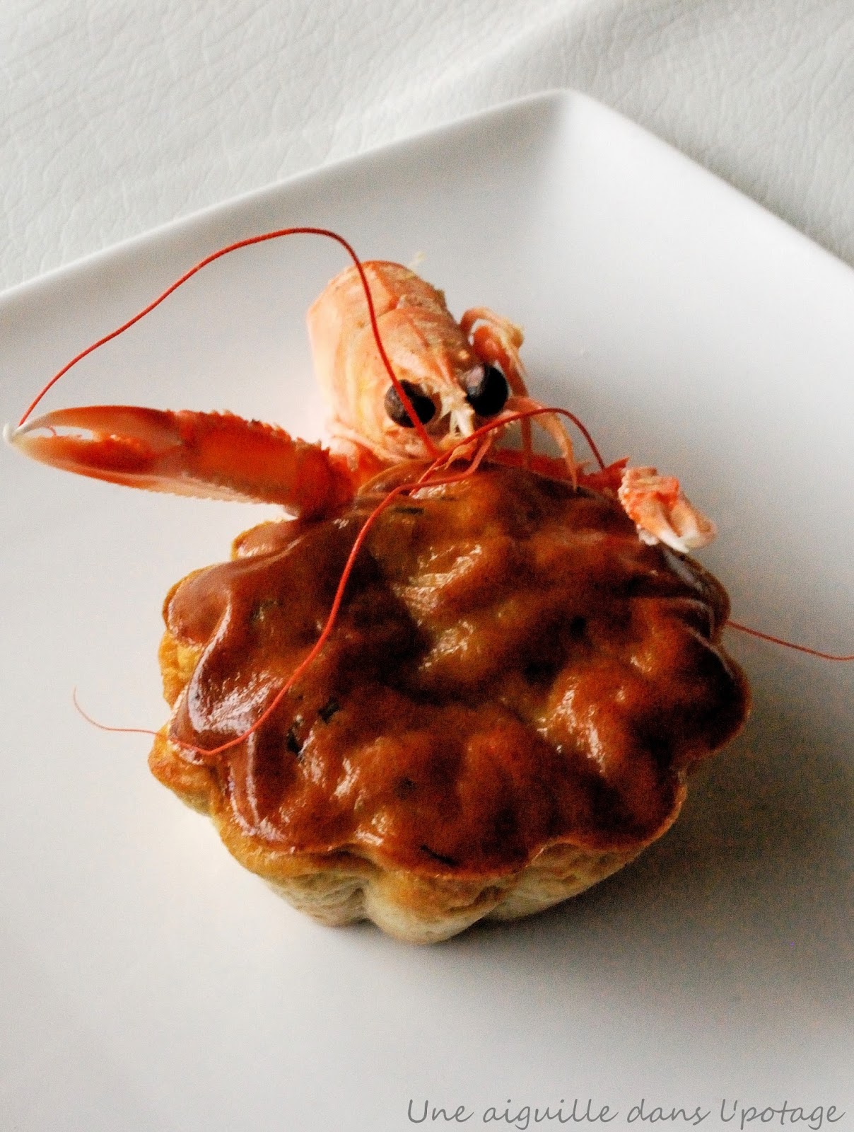 Flan de têtes de langoustines au Kari Gosse