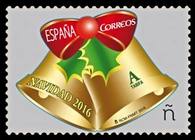 Filatelia - Navidad 2016 - España Decoración navideña - Campanita Filatelia - Navidad 2016 - España Decoración navideña - Campanita