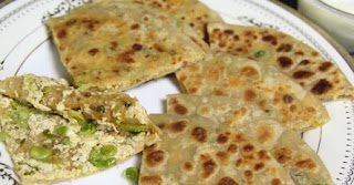 Matar Paneer Paratha