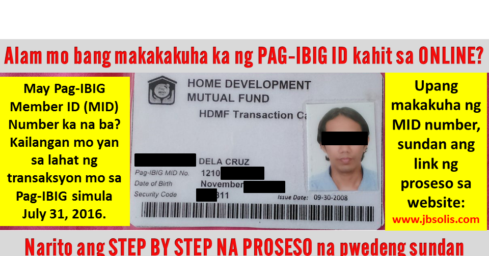 This is How to Get Your PagIBIG Member's ID (MID) Number Online