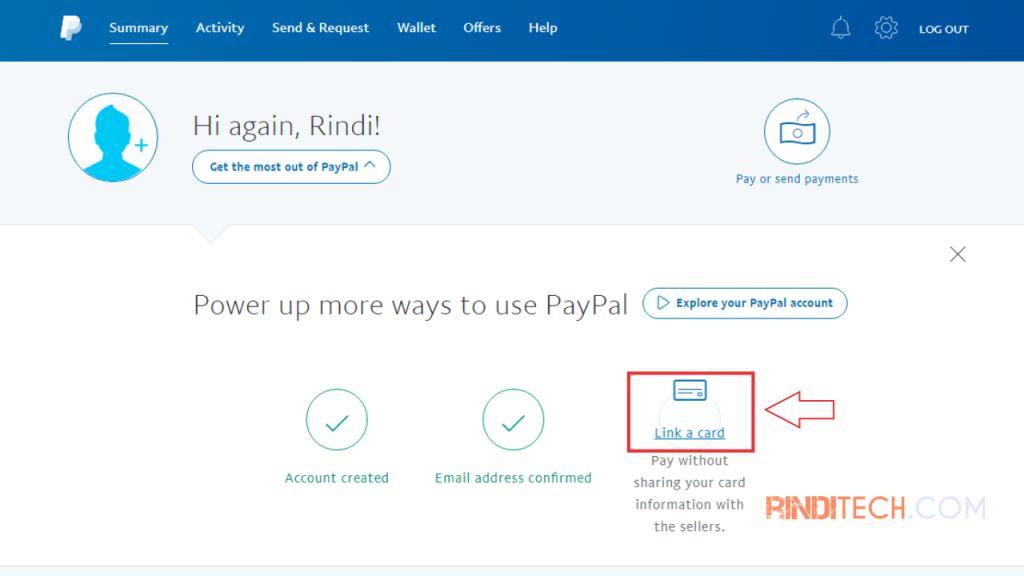Cara Menghubungkan Kartu Debit Payoneer ke PayPal | Rindi Tech