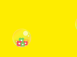 Bubble Colorful Flower ash princess kawaii