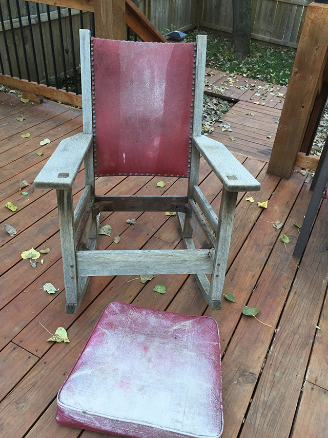 DIY  //  ROCKING CHAIR UPDATE, Oh So Lovely Blog