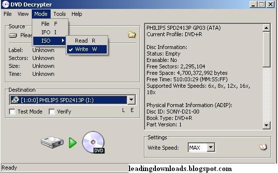 How to write ps2 dvd image