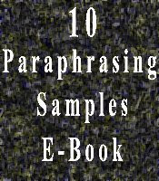 View 10 Paraphrasing Samples E-book paraphrasing samples