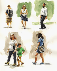 watercolor park sketching painting watercolour figures sketch easy figure simple portraits tutorial portrait paintings sketches developing watercolors techniques artinabusyworld tutorials