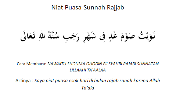Niat Puasa Rajab yang Benar dan Lengkap untuk Pemula