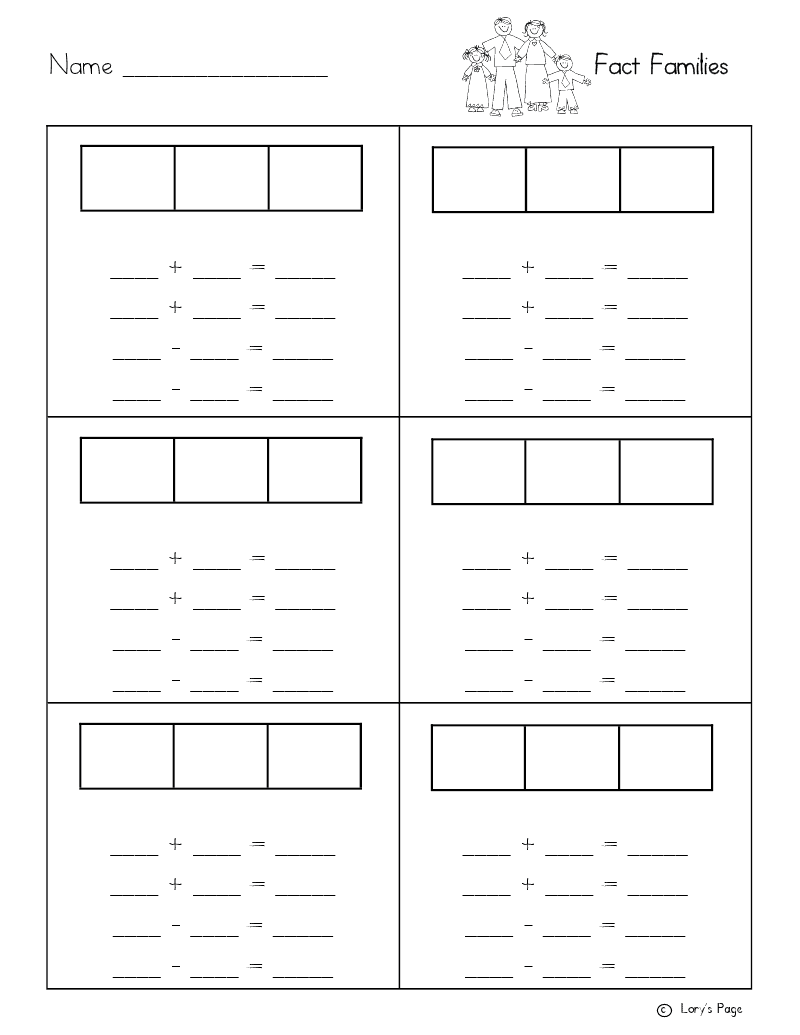 NEW 830 FACT FAMILY HOUSES WORKSHEETS 2ND GRADE | family worksheet