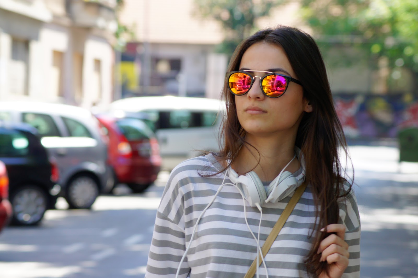 Fashiondose Blogspot & Emblem Eyewear Vintage Inspired Dapper Cross Bar Wayfarer Flash Revo Lens Sunglasses