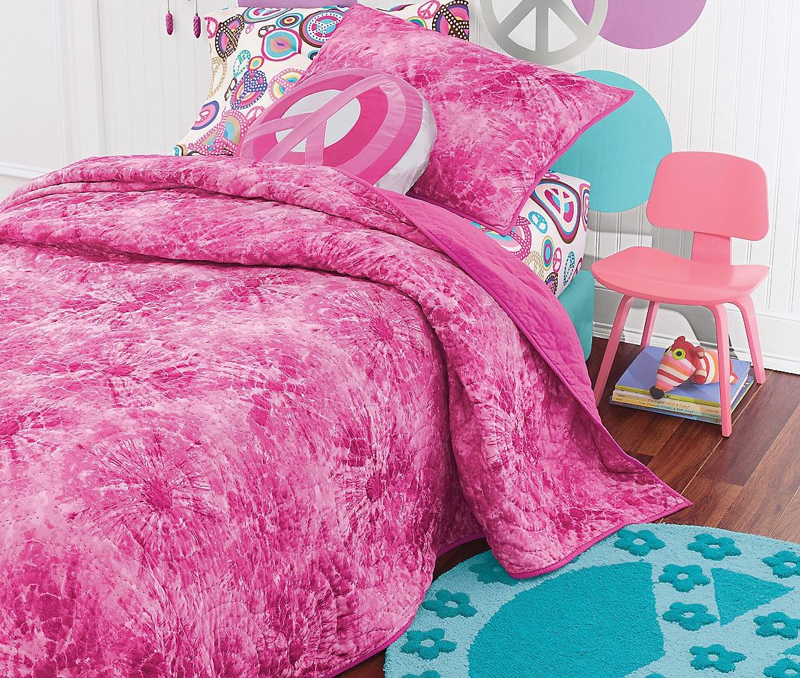 TieDye Quilt Bedding Pink Bedding Comforter